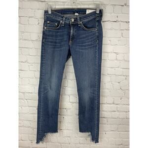 Rag & Bone Capri Step Hem Hampton Skinny Jeans Womens Sz 27 Excellent